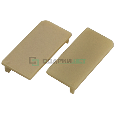 Комплект закрытых заглушек для профиля L - образного 4464, цвет золото металлик