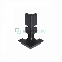 Угол 90 градусов внешний для профиля L - образного 4464, цвет чёрный металлик - Чертеж