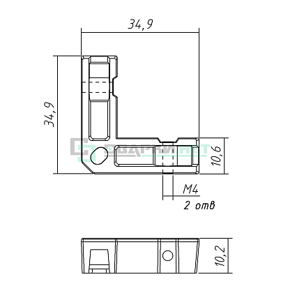 Угол соединительный US008