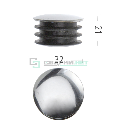 Заглушка пластиковая d-32