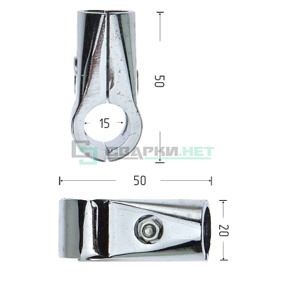 Соединитель перпендикулярный усиленный d-16