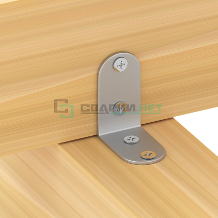 ЗУБР УМ-1.5 40х40х17 х 1.2 мм, белый цинк, узкий мебельный уголок