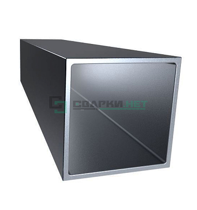 Труба х/к квадратная калиброванная 1.5 метра 20*20*1,5мм Алюминий Черная