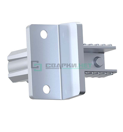 Угловой соединитель накладной с площадкой 25х25х1,2  