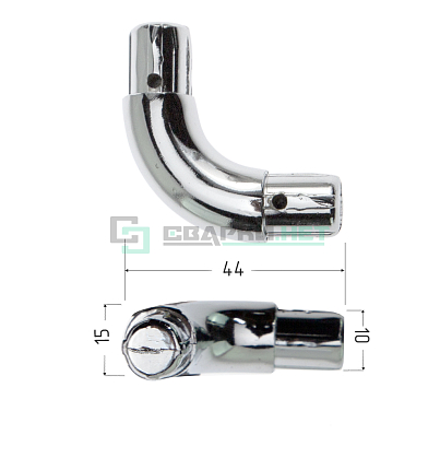 Соединитель угловой (угол 90')  (вставка)