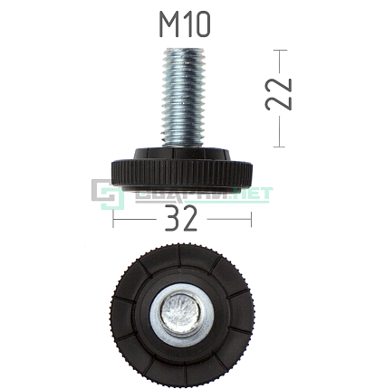 Опора резьбовая М10х25