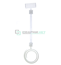 Держатель ценника на игле улитка большая, красный - Чертеж