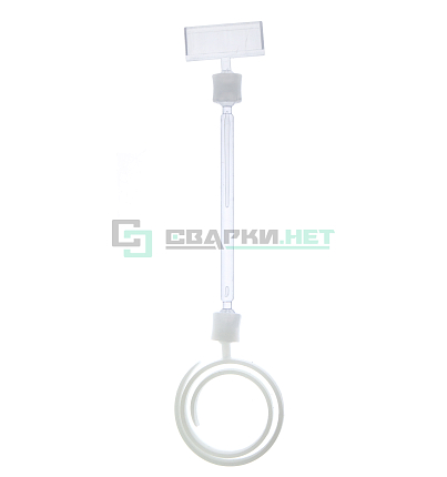 Держатель ценника на игле улитка большая, красный