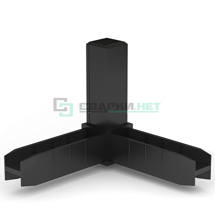 Уголок сборочный черный 3d