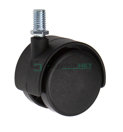 Колёсная опора стержнем М10х15 с колесом диаметром 50 мм