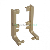 Комплект открытых заглушек для профиля L - образного 4464, цвет шампань металлик - Чертеж