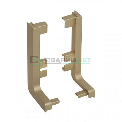 Комплект открытых заглушек для профиля L - образного 4464, цвет шампань металлик