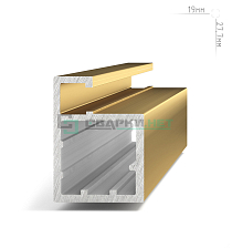 Профиль рамочный узкий, золото брашированное (анод), L-3000 SECRET - Чертеж