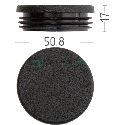 Заглушка пластиковая для труб диаметром 50.8 мм