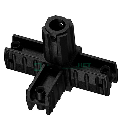 Угловой соединитель 4-х лучевой 20х20х1,5мм.