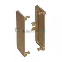 Комплект закрытых заглушек для профиля С - образного 4466, цвет шампань металлик - Чертеж