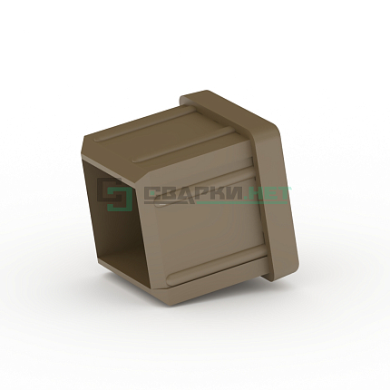 Заглушка торцевая квадратная шампань