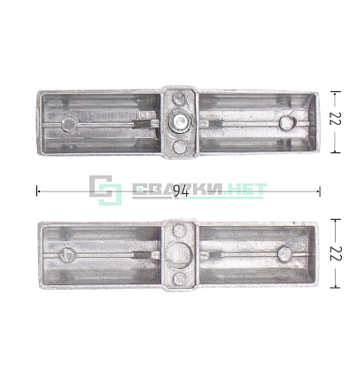 Соединитель труб внутренний с кольцом 25 мм