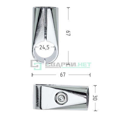 Соединитель с 3-мя направлениям 25 мм