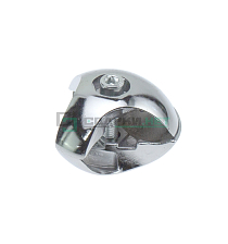 Соединитель двойной правый, хром 25 мм - Чертеж