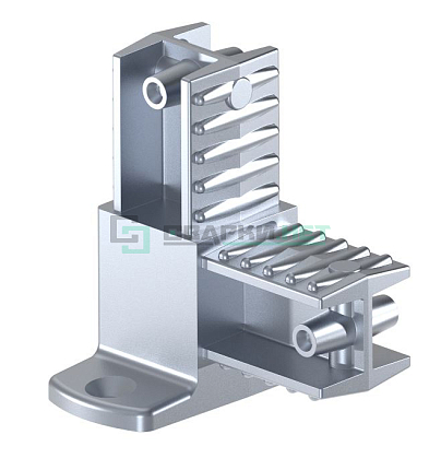 Угловой соединитель с площадкой 25х25х1,2  