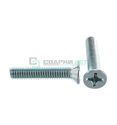 Винт с потайной головкой  М6х30   