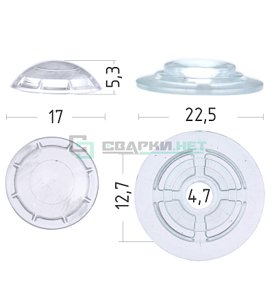 Шайба средняя поликарбонатная прозрачная