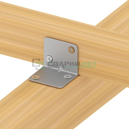 Уголок мебельный 30х26х26 мм белый цинк STARFIX