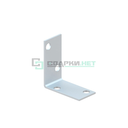 Перфорированный крепежный уголок равносторонний KUR 40х40х20