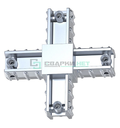 Угловой соединитель 4-х лучевой 20х20х1,5 мм 