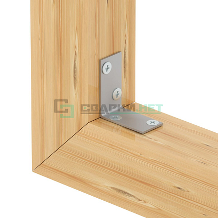 Перфорированный крепежный уголок равносторонний KUR 40х40х20