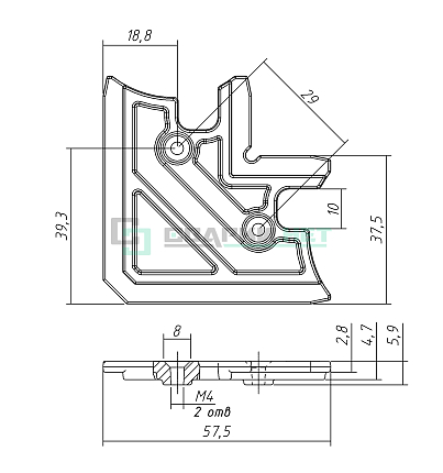 Угол соединительный US007