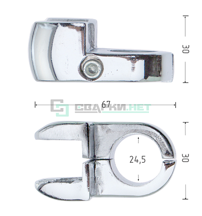 Соединитель поворотный для панели