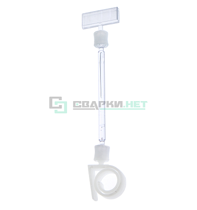 Держатель ценника на игле улитка малая, белый