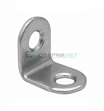 Уголок мебельный 12х16х16 мм белый цинк STARFIX - Чертеж