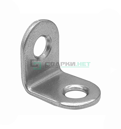 Уголок мебельный 12х16х16 мм белый цинк STARFIX