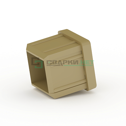 Заглушка торцевая квадратная золото