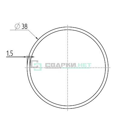 Труба Ф38х1,5