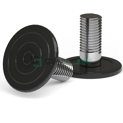 Опора резьбовая с металлическим оцинкованным стержнем М8х15 