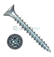 Саморез в потайной головкой под крест 3,5х12  - Чертеж