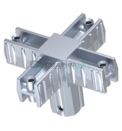 Угловой соединитель 5-тилучевой  20х20х1,5 мм