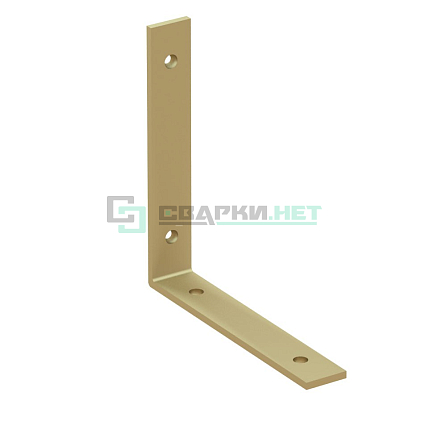 ЗУБР УМ-4.0, 100 x 100 x 20 x 4 мм, желтый цинк, узкий мебельный уголок (31031-100)