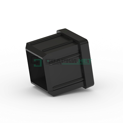 Заглушка торцевая квадратная черная