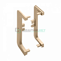 Комплект открытых заглушек для профиля C - образного 4466, цвет золото металлик - Чертеж