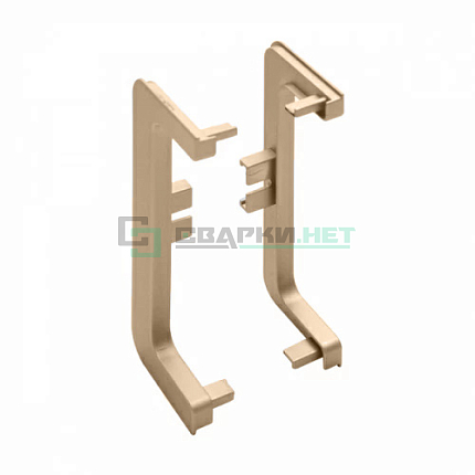 Комплект открытых заглушек для профиля C - образного 4466, цвет золото металлик