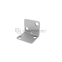 Уголок мебельный 25х25х25 мм белый цинк STARFIX - Чертеж
