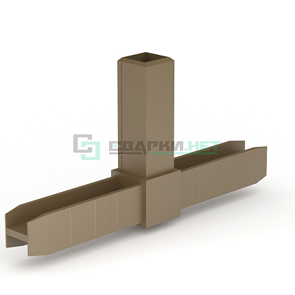 Уголок сборочный шампань 3d прямой