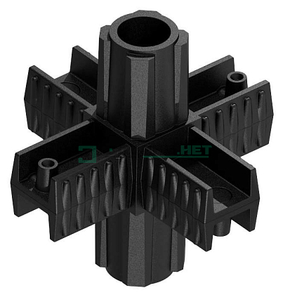 Угловой соединитель 6-ти лучевой 25х25х1,2 . 