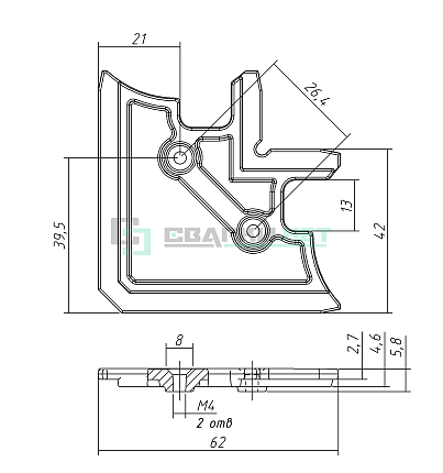 Угол соединительный US012