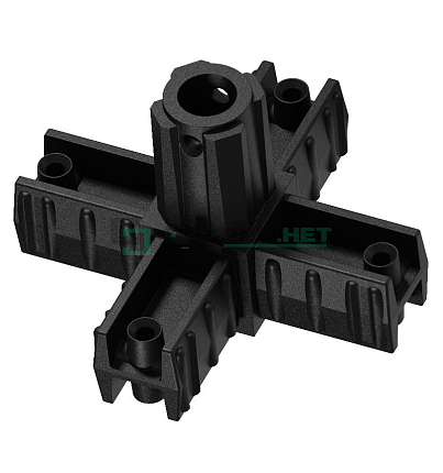 Угловой соединитель 5-ти лучевой  20х20х1,5 мм.